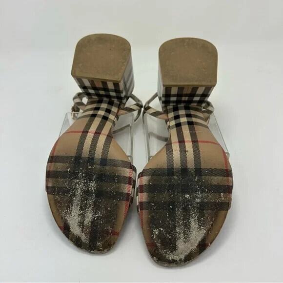 Burberry Women's Archive Check Sandals - Picture 7 of 7